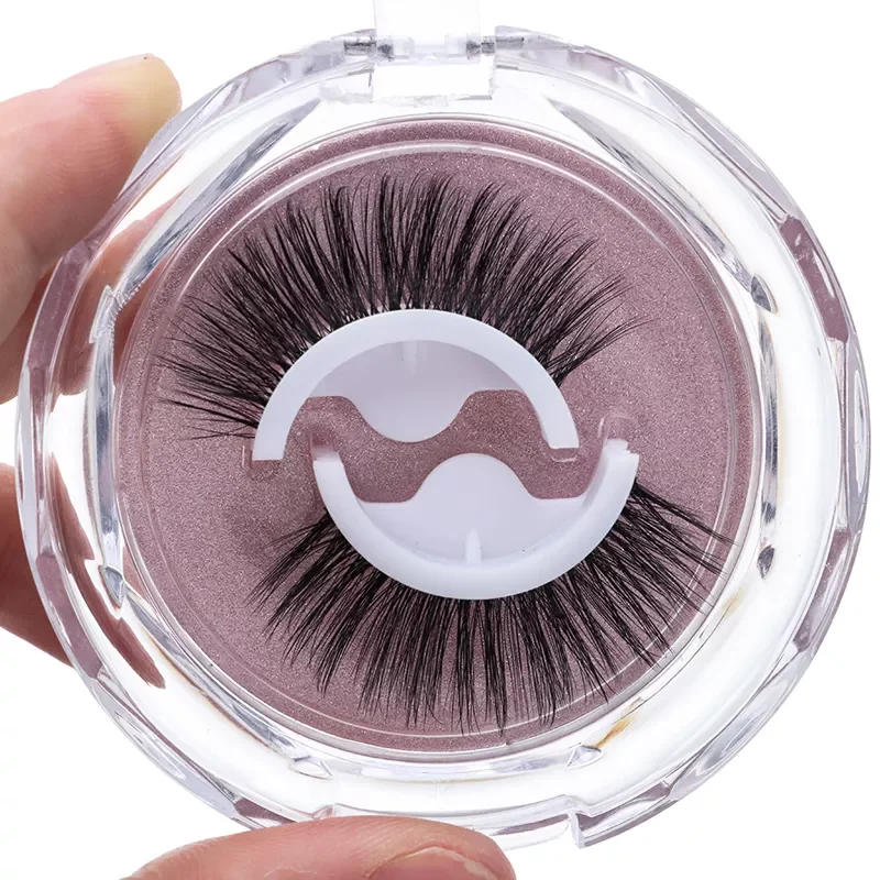 

2022New Self-adhesive False Eyelashes 3 Seconds to Wear No Glue Needed Faux Mink Lashes Extension Curly Thick Wispy Eyelash