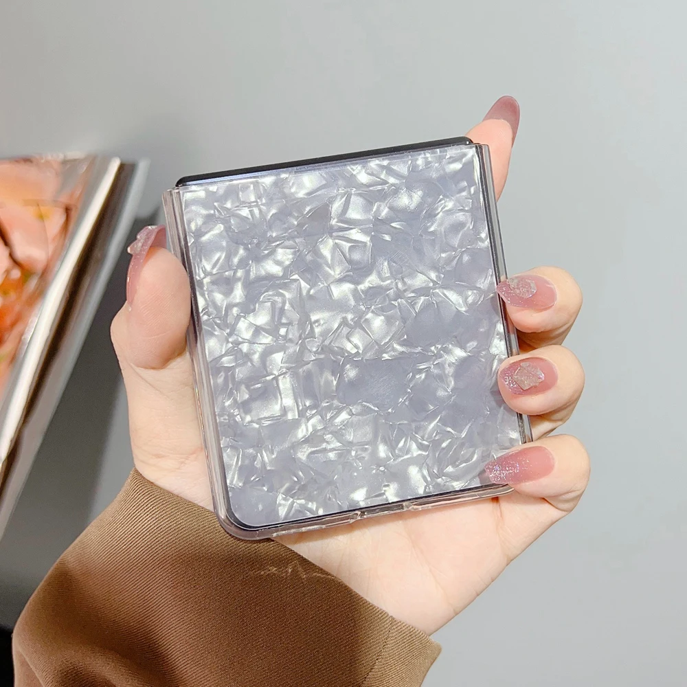 KEYSION Роскошный глянцевый чехол с ромбовидным узором для OPPO Find N2 Flip N3