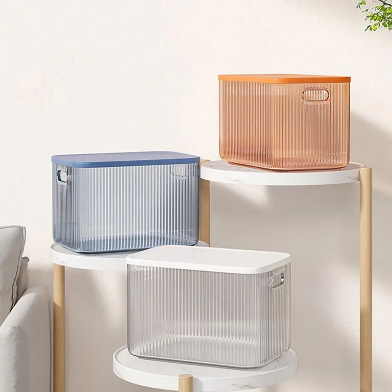 

Transparent Desktop Storage Box Acrylic Snacks Cosmetics Finishing Box Kitchen Sundries Storage Basket Storage Supplies Organiz