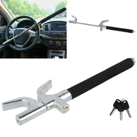 1pc universal car anti theft steering wheel lock high safety adjustable u shape stainless lock for suv truck car security system