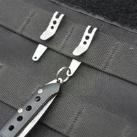 1pcs edc bag clip with key ring steel carabiner link suspension tool outdoor clip ring keychain quick hook key bu q6y4