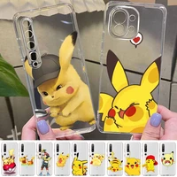 bandai pok%c3%a9mon pikachu phone case for samsung s20 ultra s30 for redmi 8 for xiaomi note10 for huawei y6 y5 cover