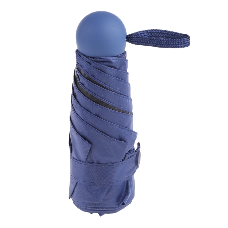 

27RE Small Pocket Umbrella Ultra Light Five Fold Umbrellas Rain and Sun Foldable Tool