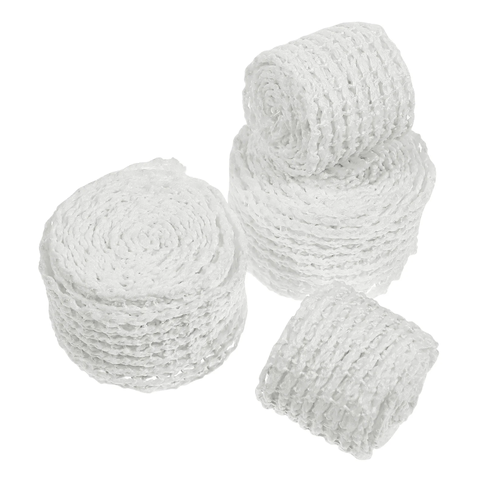 

4 Rolls Meat Netting Roll Elastic Meat Netting Meat Twine Net Ham Sock Kitchen Sausage Netting Roll