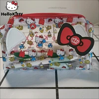 sanrio hello kitty melody pattern large capacity clear pencilcase cute cosmetic bag storage pen bag box pencils pouch stationery