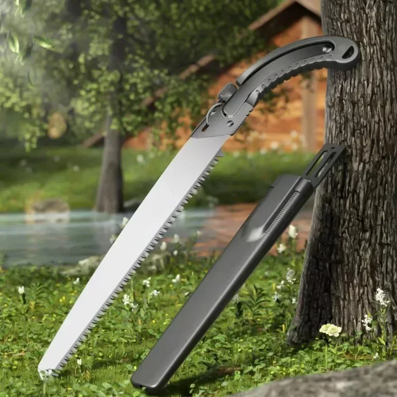 Уличная садовая Многофункциональная портативная ручная пила трехсторонняя зубная Обрезка высокотемпературная закалочная поясная пила для фруктового дерева