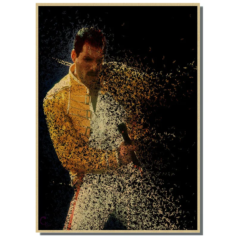 Постер из крафт-бумаги с музыкой группы винтажный высококачественный