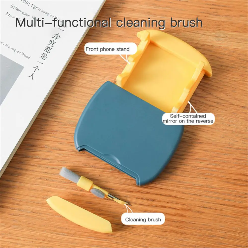 

Multifunctional Earphone Cleaning Pen Mini Protable Computer Keyboard Cleaner Brush Kit 3-in-1 With Mirror For Headset Keyboard