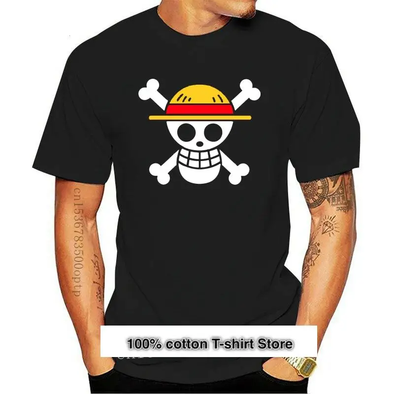 

Camiseta de de piratas, camisa de Luffy con bandera D, Manga Otaku, ropa de Anime