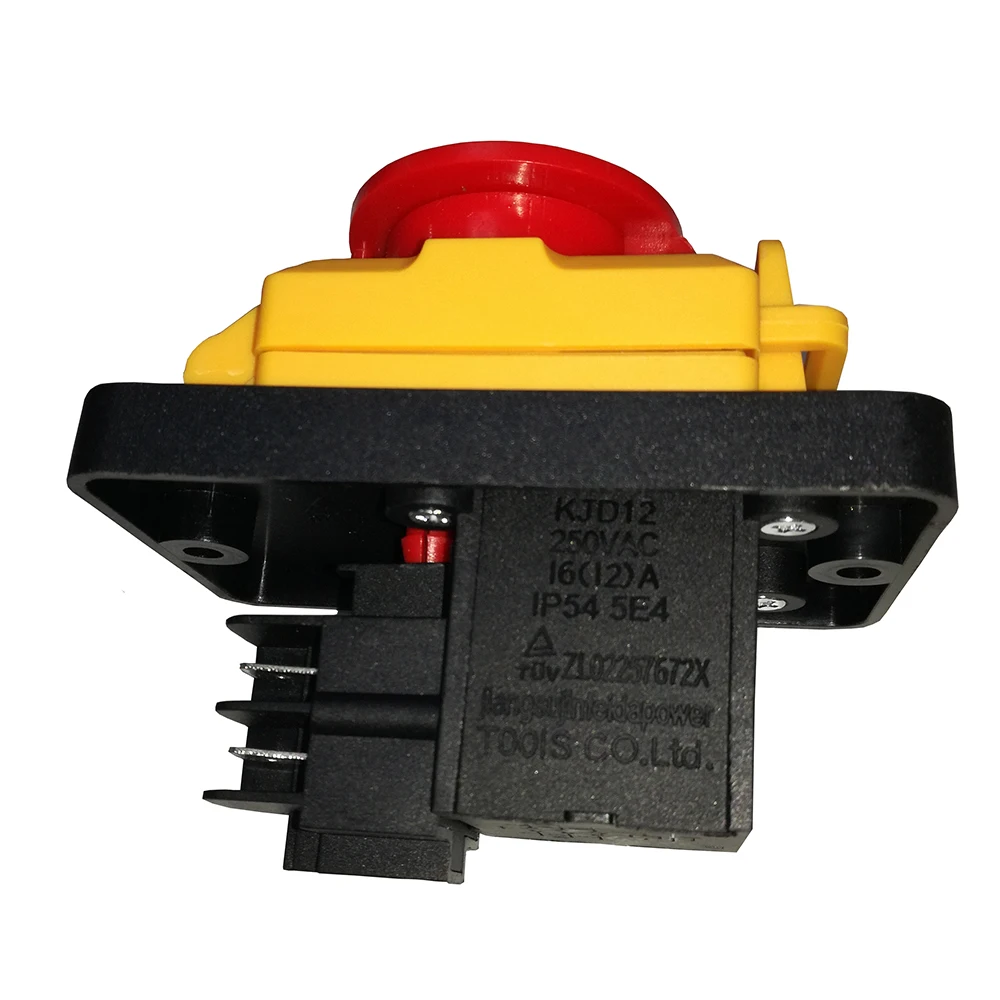 

KJD12 230V 4-Pin Start Stop No Volt Release Push Button Switch NVR Common To Woodshop Metalwork Machines For Beach Drill Grinder
