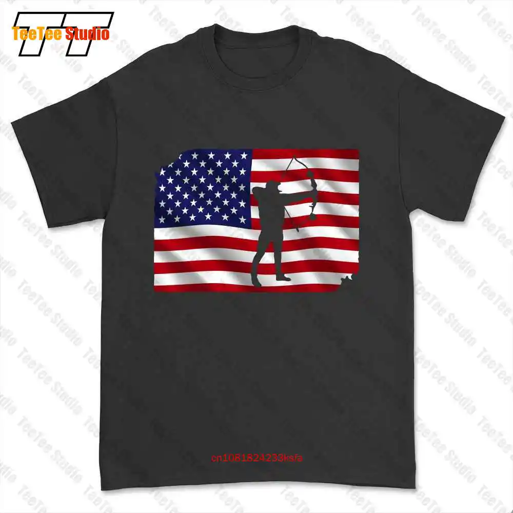 Bowhunting США Спортивная Стрела Лук Охотник Футболка RYT8