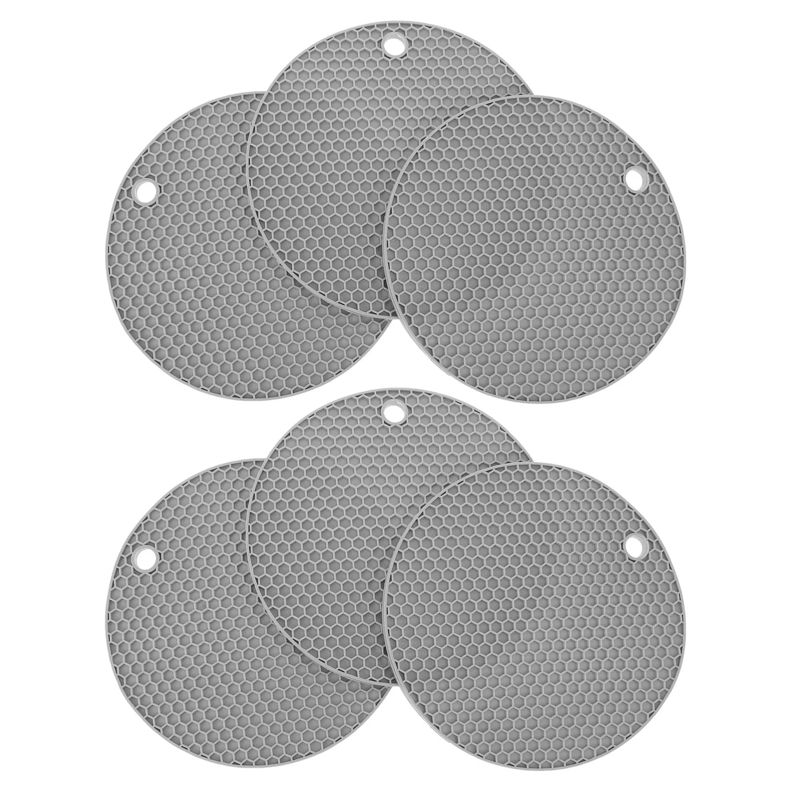 

Mat Silicone Trivet Hot Pads Mats Placemats Round Coffee Coasters Pad Pot Coaster Cup Holder Drink Heat Pan Bowl Insulation Anti