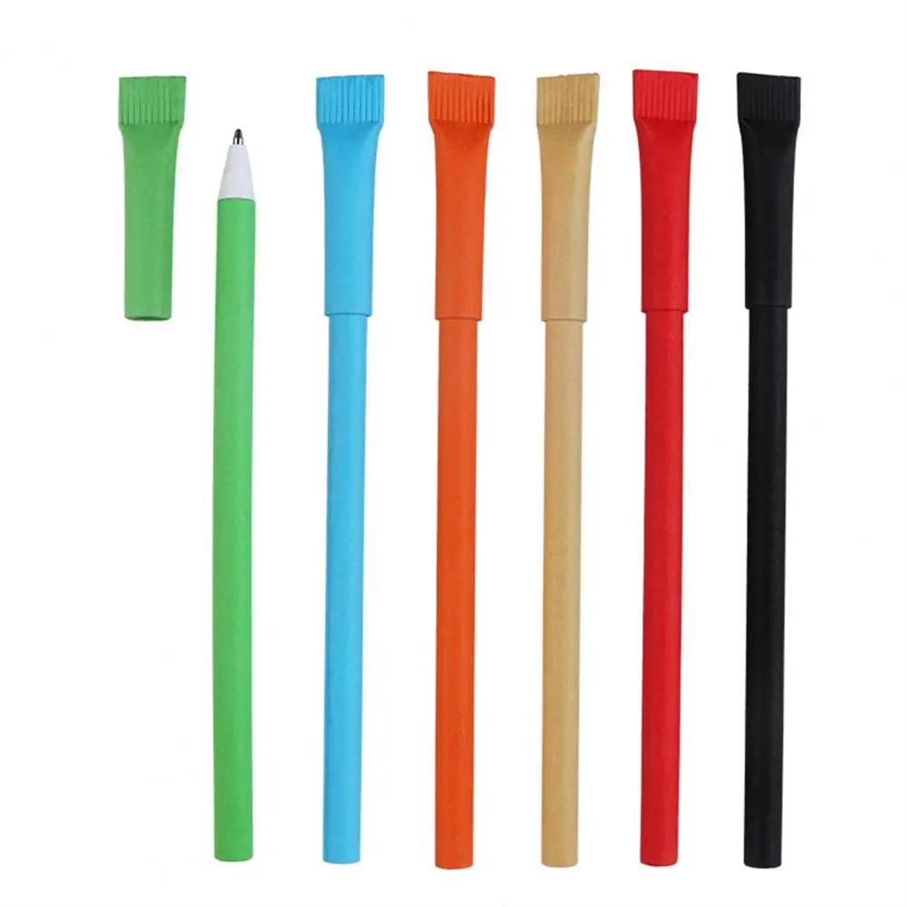 Шариковая ручка из натуральной крафт-бумаги 0 7 мм 10 шт. |