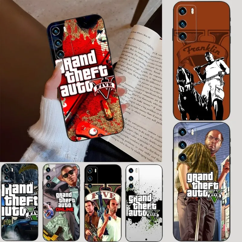 

Game GTA5 GTA 5 Phone Case For Huawei P40Pro P30 P50 P20 P10 P9 Pro Plus P8 P7 Psmart Z 2022 Nova 8 8I 8PRO 8SE Back Coque