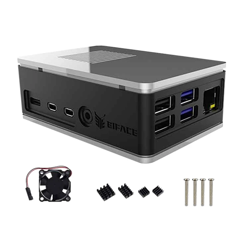 

Чехол из алюминиевого сплава для Raspberry Pi4, металлический корпус для модели Raspberry Pi 4, корпус для рассеивания тепла
