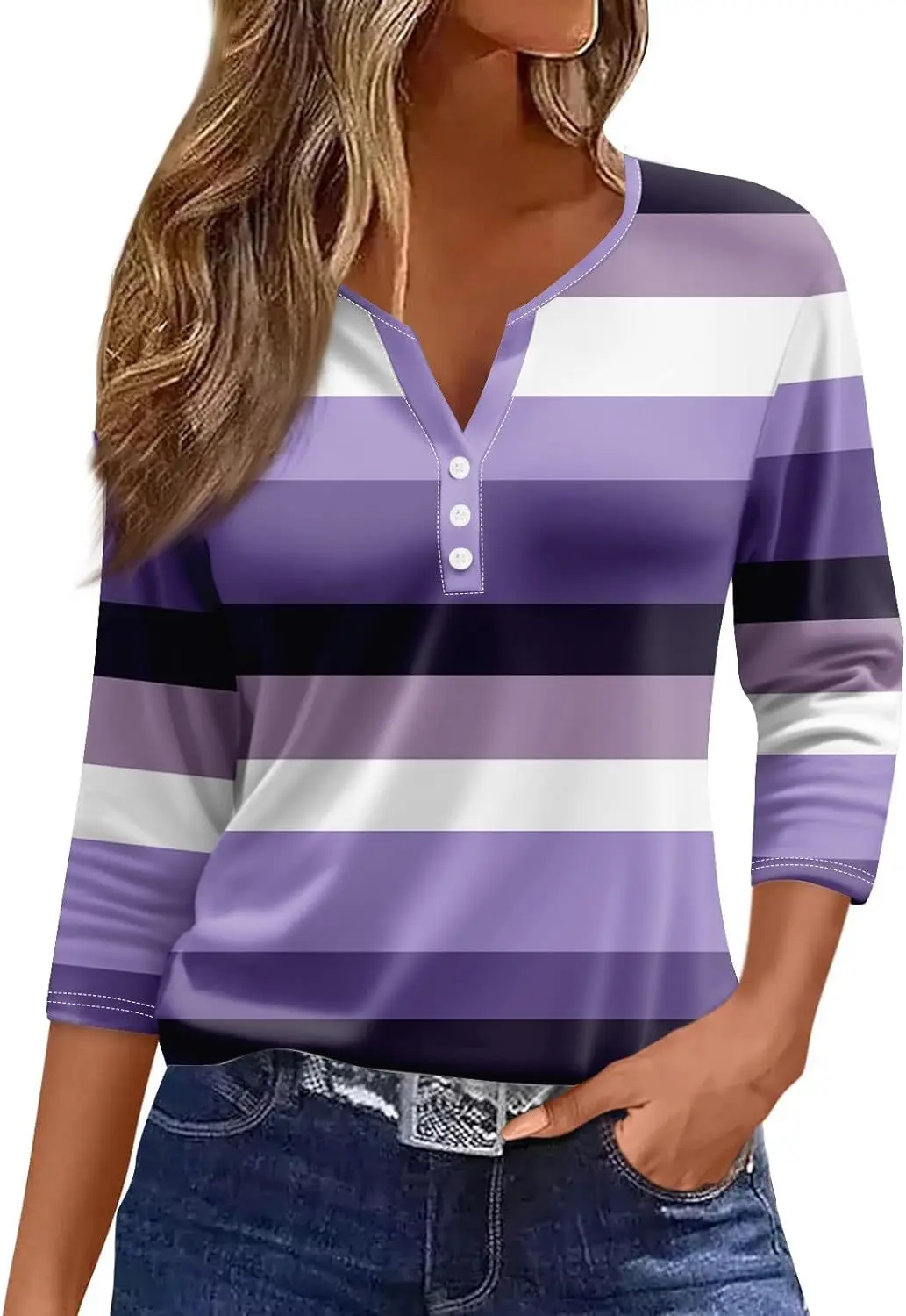 Цветной блокирующий полосатый цифровой Солнцезащитный Женский Летний рукав