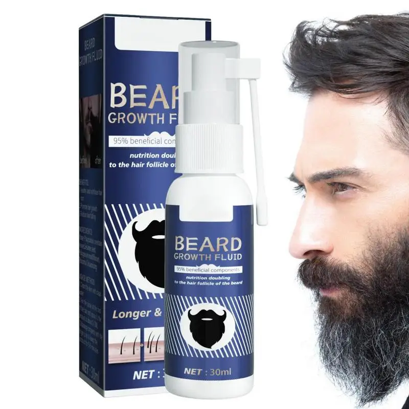 

Men Fast Beard Growth Oil 30ml Natural Effective Beard Growth Essential Oil Thicken More Beard Nourishing Liquid Men Beard Care