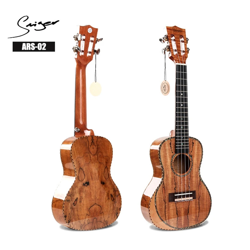 

Ukulele 24 Inches Dead Wood Mini Electric Concert Acoustic Guitar 4 Strings Ukelele Install Pickup High-gloss Guitarra Uke