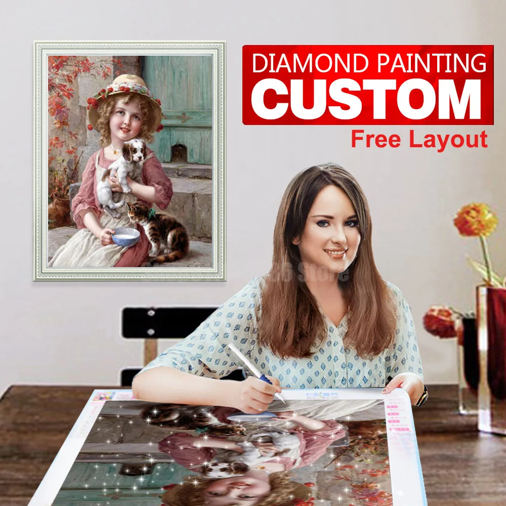 

Фото на заказ 5D алмазная живопись «сделай сам» картина Стразы Алмазная вышивка крестиком домашний Свадебный декор настенное искусство под...