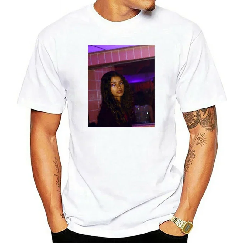 Модная Тяжелая рубашка Zendaya с принтом смешные рубашки Харадзюку