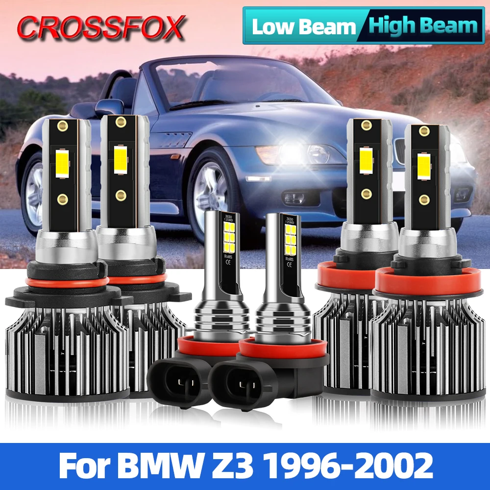 

H7 Led Headlamps HB3 HB4 9005 9006 Canbus 120W 20000LM Car Headlight Bulb 12V For BMW Z3 1996 1997 1998 1999 2000 2001 2002