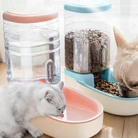 3 8 l pet automatic feeding bowls dog food feeder cat water feeder large capacity food water dispenser large capacity pet bowls