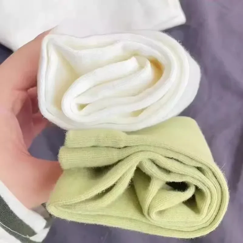 Универсальные однотонные носки с ворсом женские осенне-зимние для дизайна