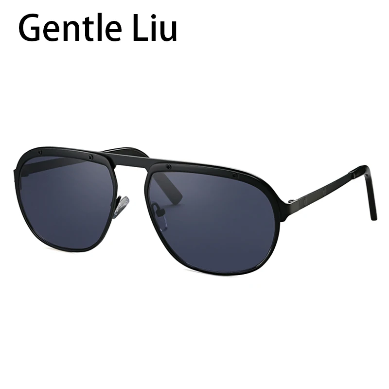 

Fashion Luxury Sunglasses Men 2022 New Metal Frame Square Sun Glasses Brand Designer Eyeglasses Women Trend Pilot Eyewear UV400