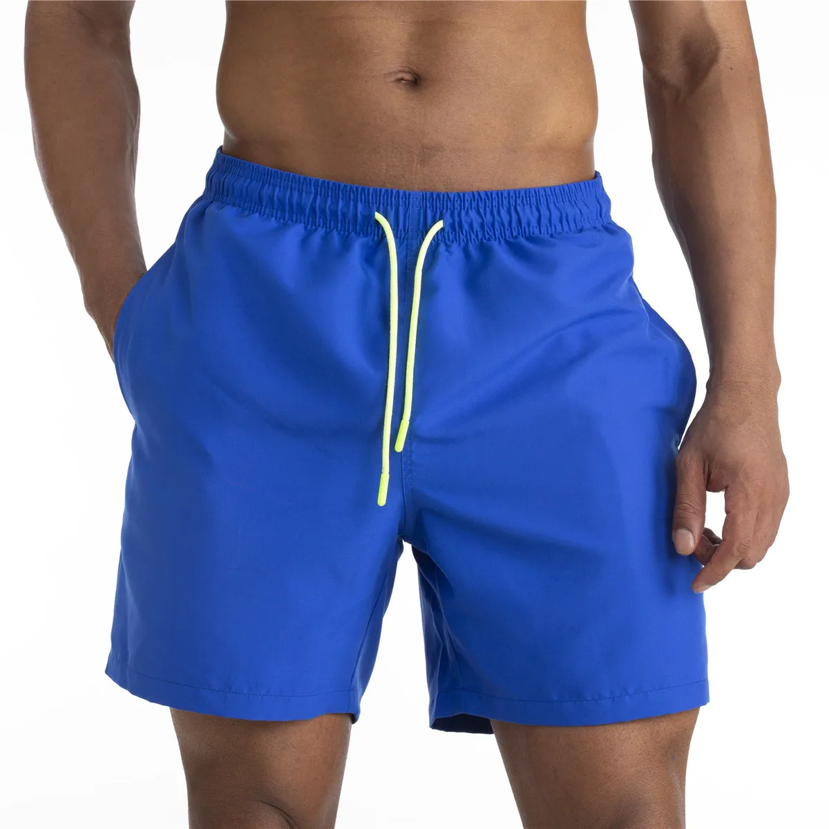 

Men's Swim Trunks Quick Dry Beach Shorts with Pockets Athleisure Pants Quarter Pants