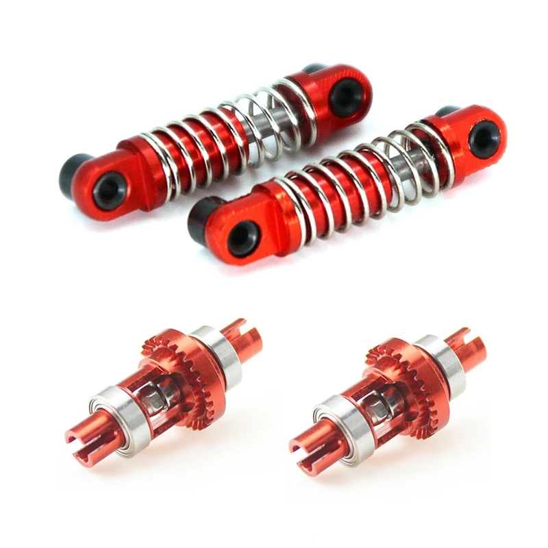 

2 шт., Алюминиевые амортизаторы для Wltoys RC K969 и 2 шт.