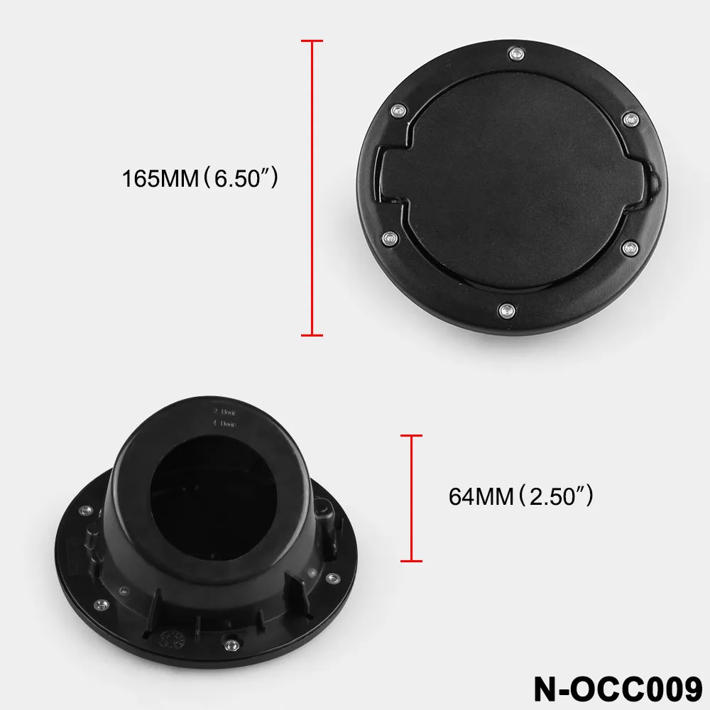 Металлическая топливная дверь крышка бензобака черная для 2007-2018 Jeep Wrangler JK JKU |