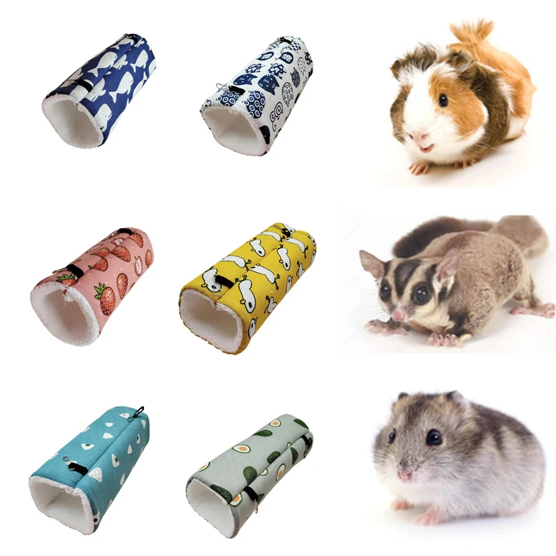 

Hamster Cage Ferret Tunnel Hammock Hamster Tube Toy Hanging Bed Cage for Guinea Pig Rabbit Flying Mink Small Animals Tunnel Nest