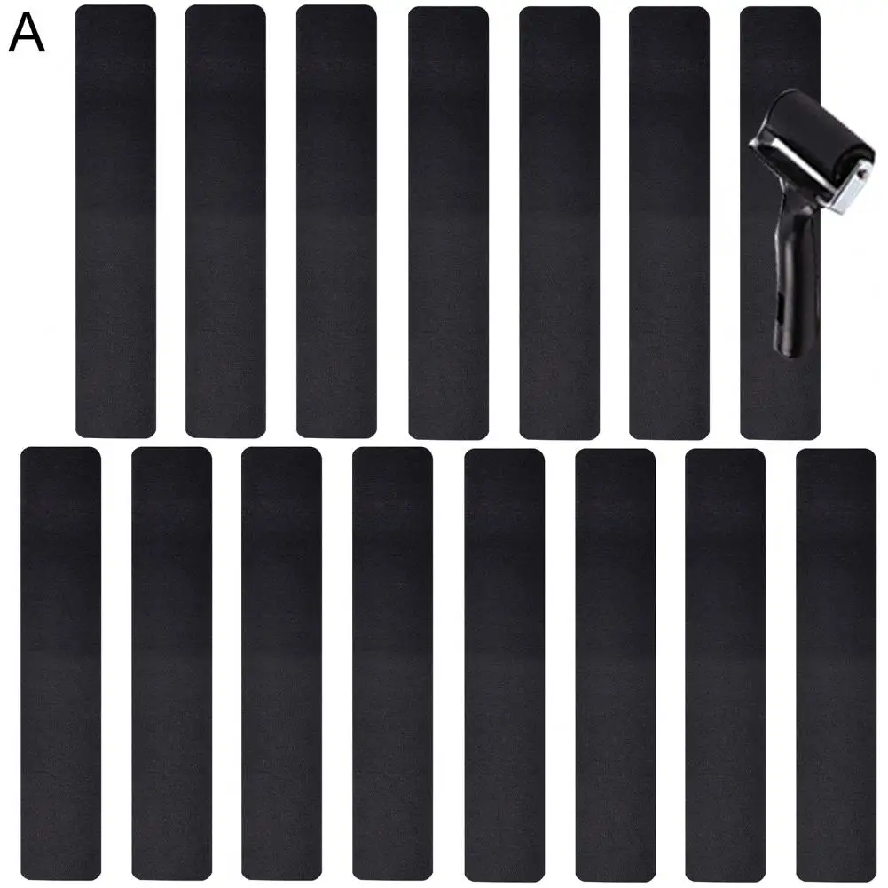 

3 Colors 1 Set Convenient Easy to Clean Anti-slip Strip 2 Styles Stick Stair Treads Great Viscosity for Floor