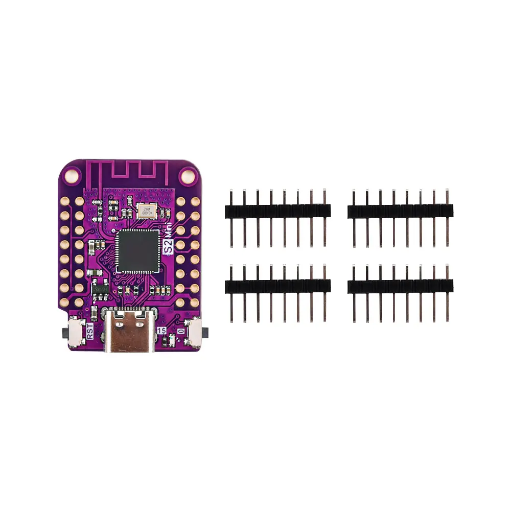 Фото S2 Mini V1.0.0 WIFI IOT плата основана на ESP32-S2FN4R2 4 Мб FLASH 2 Мб PSRAM, совместима с Arduino MicroPython №2