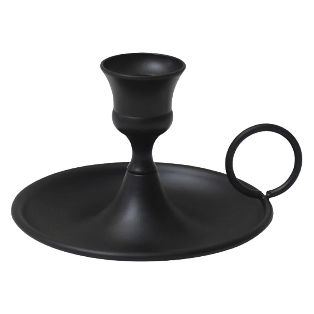 

Candlestick Metal Stand Taper Holders Party Decor Desktop Romantic Base Candlelight