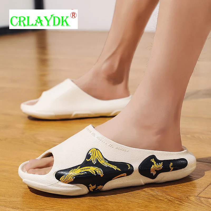 

CRLAYDK 2022 New Home Slippers for Women Men Indoor Non Slip Quick Drying Shower Shoes Outdoor Beach Summer Bathroom Sandals