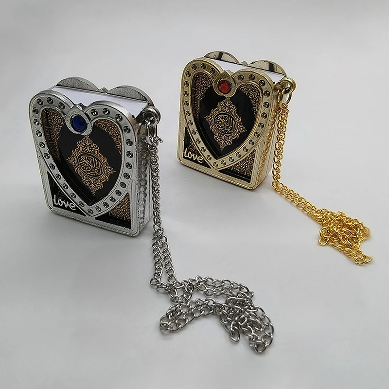 Ретро Мини Книга Корана с подвеской из настоящей бумаги может читать ожерелье