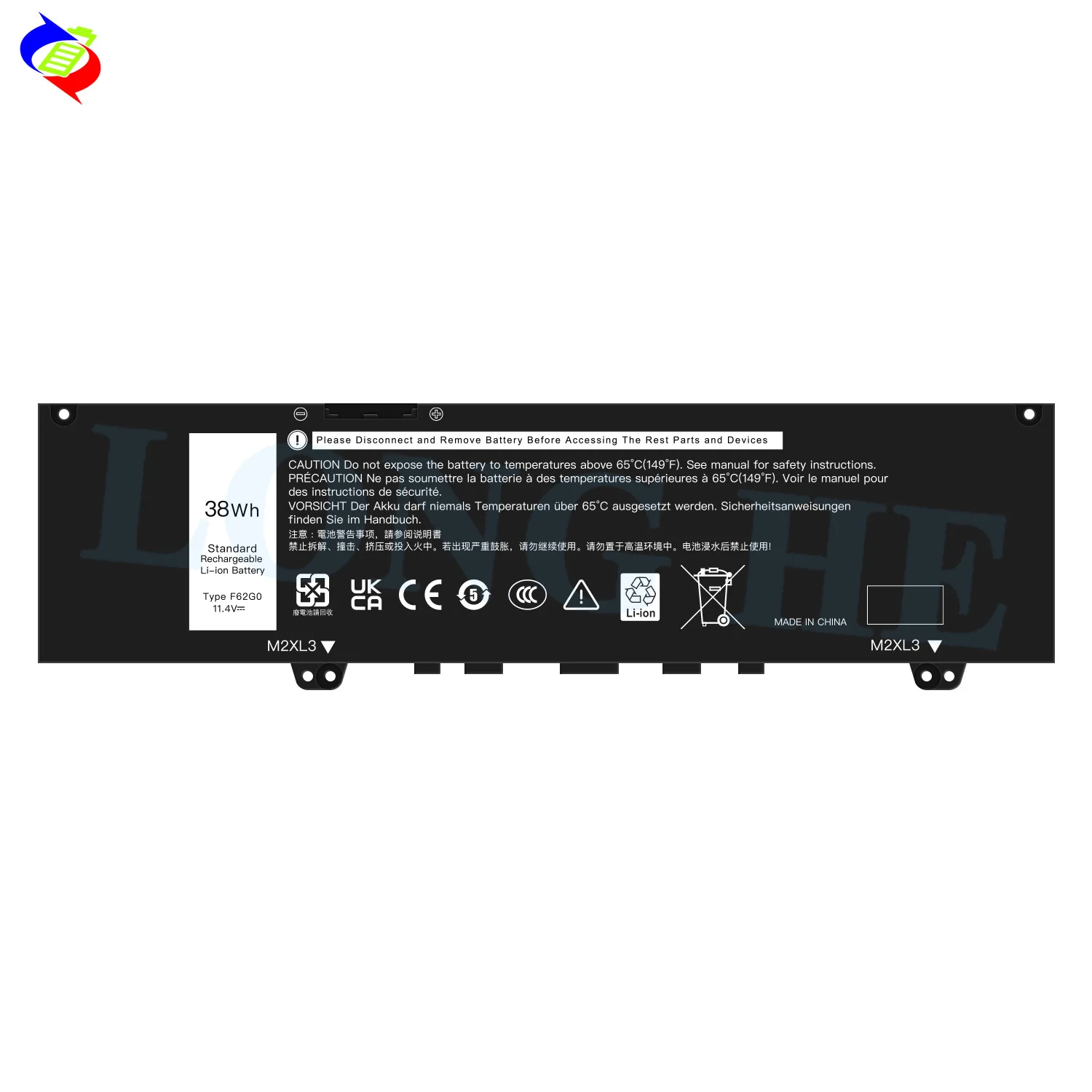 Фото Аккумулятор F62G0 для ноутбуков Dell Inspiron 13 7370 7373 7380 7386, Vostro 5370, P83G, PG83G001, P87G, PG87G001, P91G, PG91G001 №2