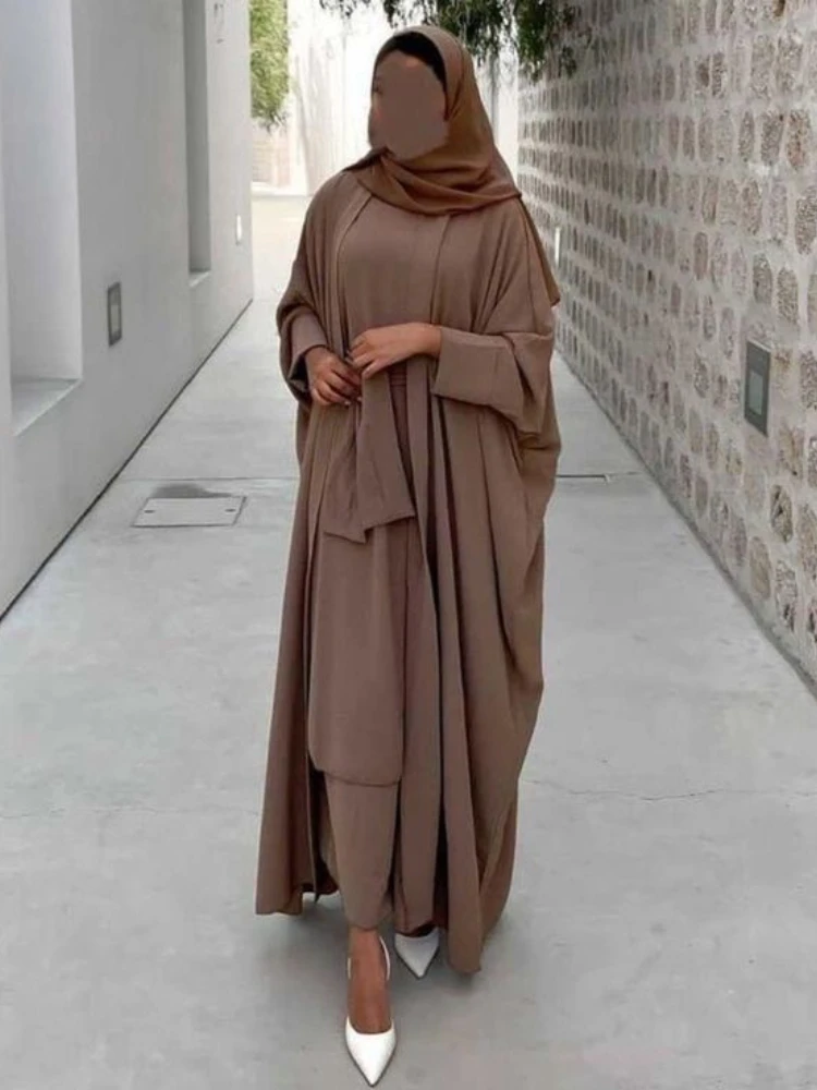 

2 шт., двустороннее шелковое платье-кимоно