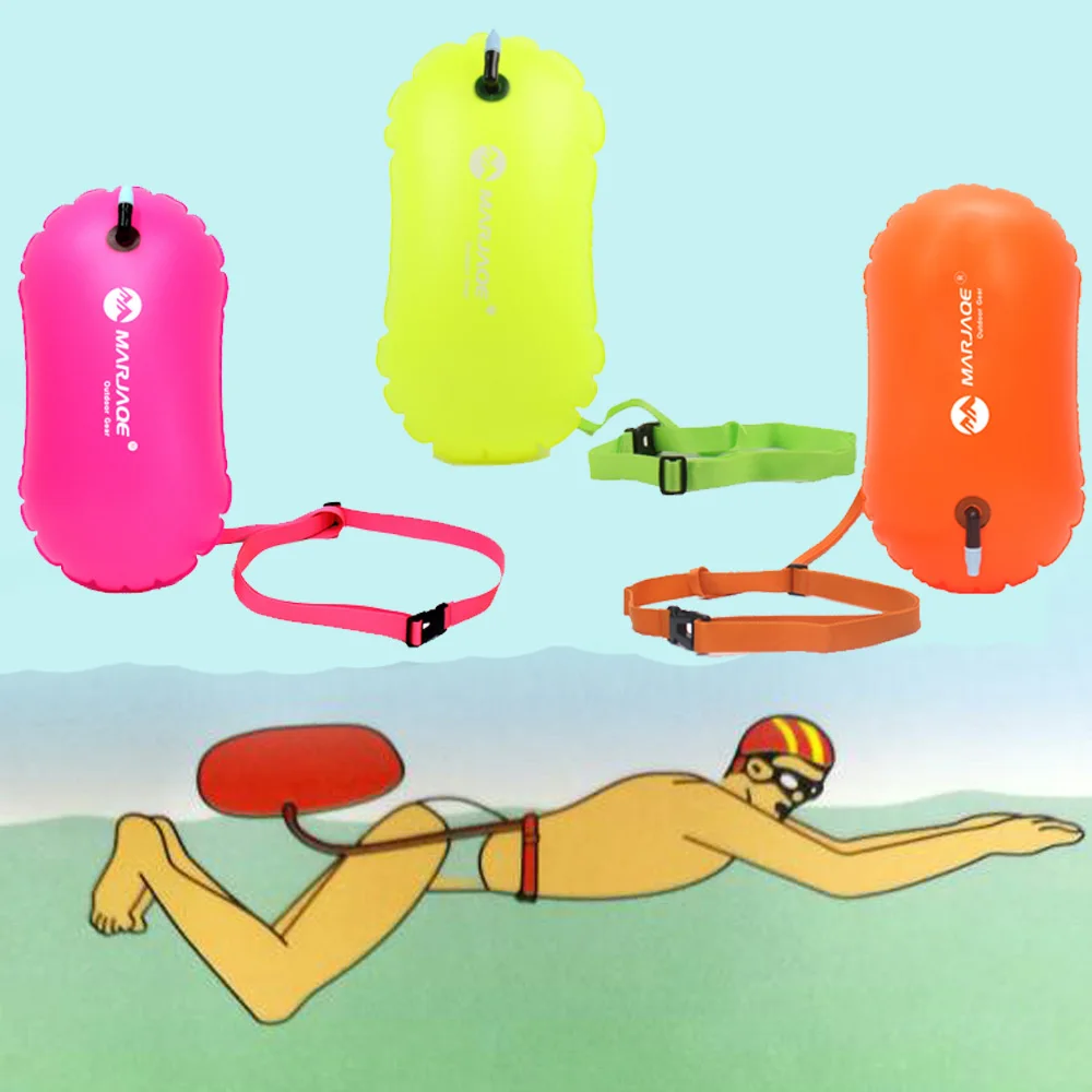 3 Color Swimming Tow Float Float Buoy Air Dry Bag Swimming Trainning Safety Mark Inflatable Flotation Bag
