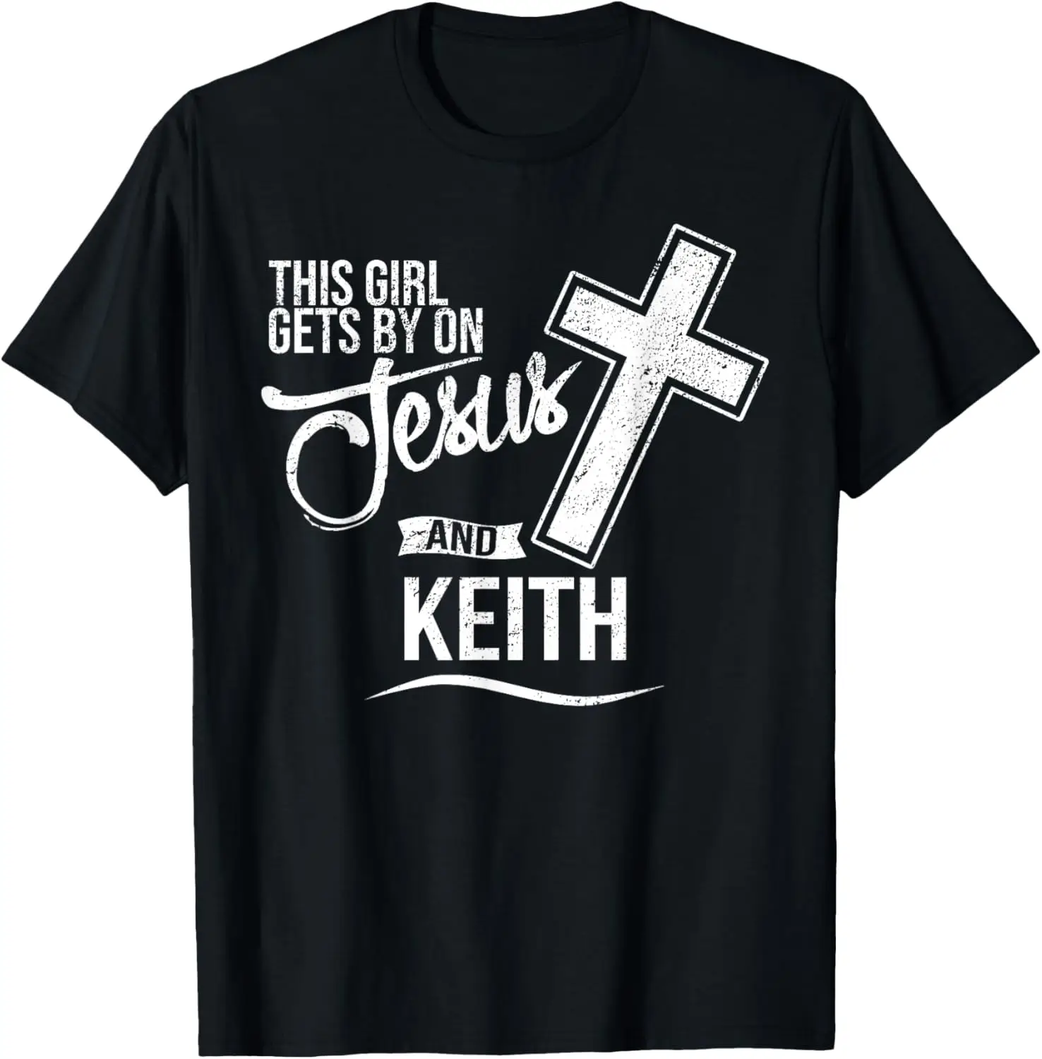 Эта девушка получает о Иисусе и КЛЮТИХ Религиозная футболка