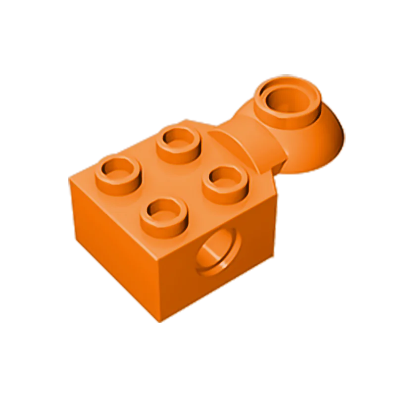 Gobrick GDS-1089 технический модифицированный Кирпич 2x2 с отверстием для штифта