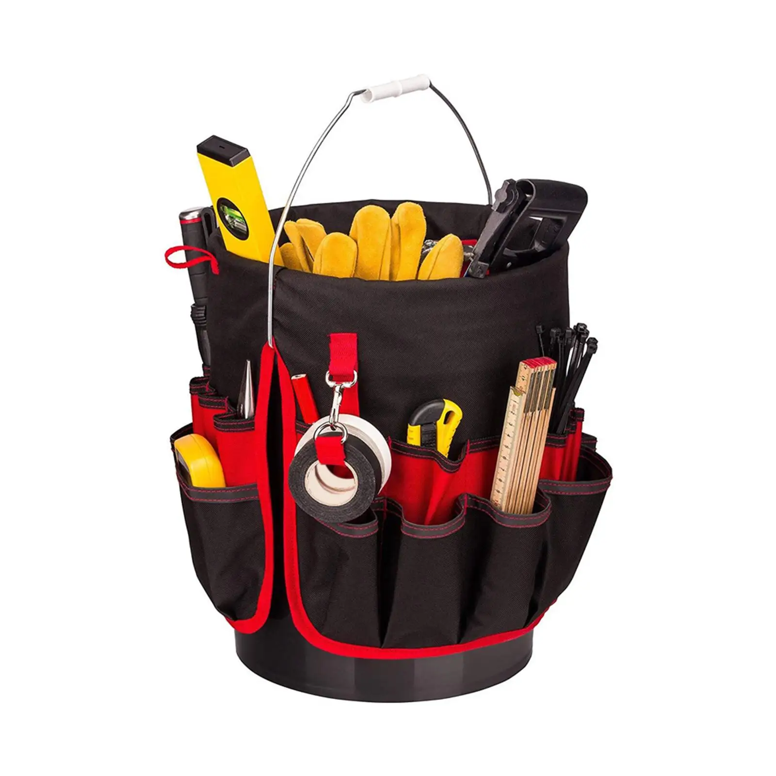 

Gardening Tool Bag Bucket Organizer Wear Resistant Gardening Tool Pouch Tool Storage Practical for Outdoor Gardening Pouch