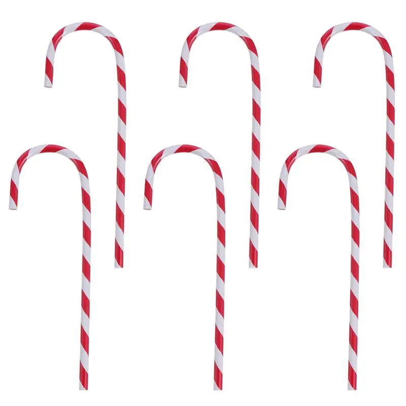 

6Pcs Christmas Pencils Candy Cane Shape Pencils Students Pencils Stationeries
