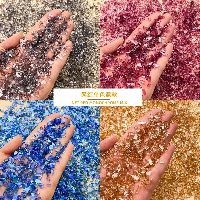 

10pcs 3D Aurora Crystal Mixed Jewelry Nail Art Charms Kawaii AB Jewelry Nail Decorations DIY Flatback Gems Manicure Accessories