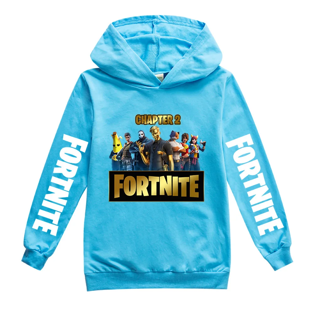 Детские толстовки для мальчиков FORTNITE толстовка с капюшоном хлопковые весенняя