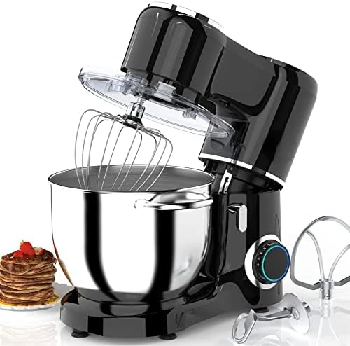 

Stand Mixer, 660W 6-Speed Tilt- Kitchen Mixer with 8.5QT Stainless Steel Mixing Bowl, Beater, Dough Hook, Whisk, Household Use -