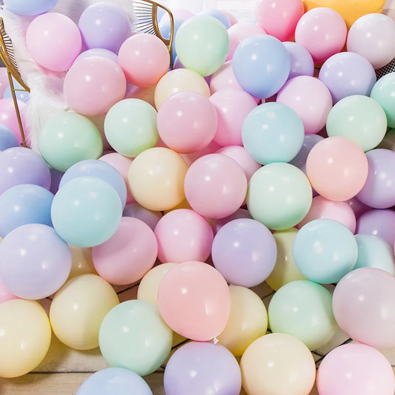 

Pastel Blue Balloons Kit Latex Party Balloons 10inch 100pcs Macaron Baby Shower Blue Balloon for Birthday Party Home Decoration