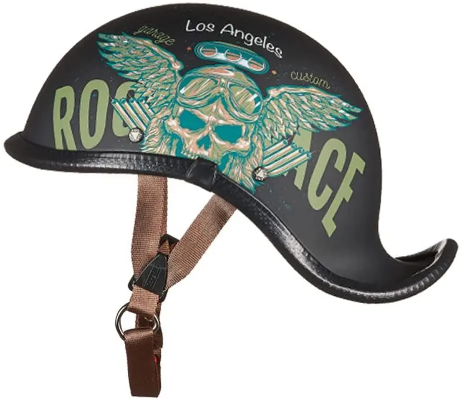 Motorcycle Half Helmet Open Face Suitable for Adult Unisex Street Bike Scooter Motorbike Moped DOT Approved