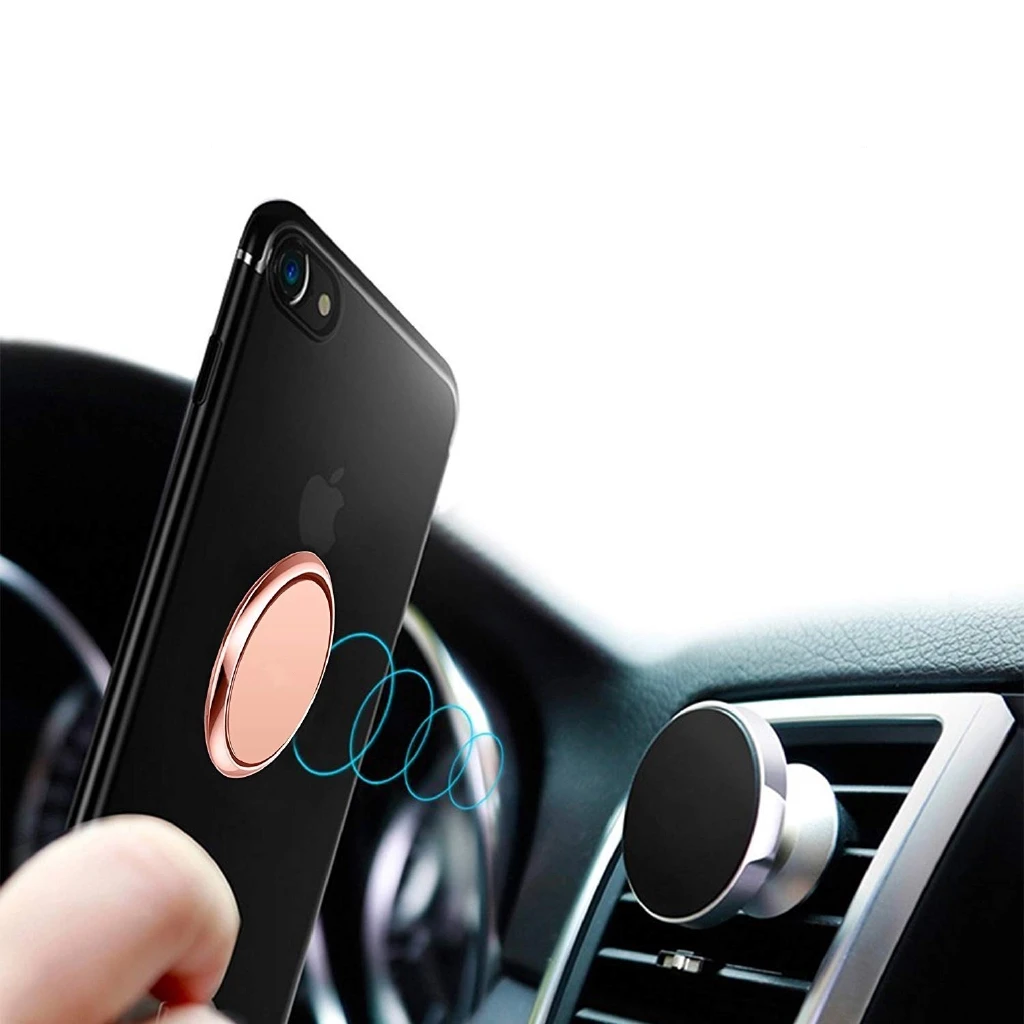 1/2PCS Magnetic Phone Holder Rotatable Luxury Metal Finger Ring Stand Desktop Mobile Phone Socket For Universal All Smartphone